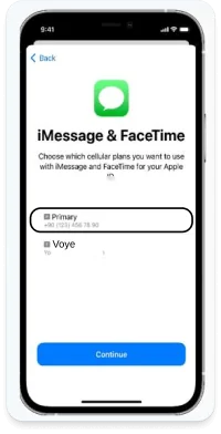 Set iMessage and FaceTime as Primary